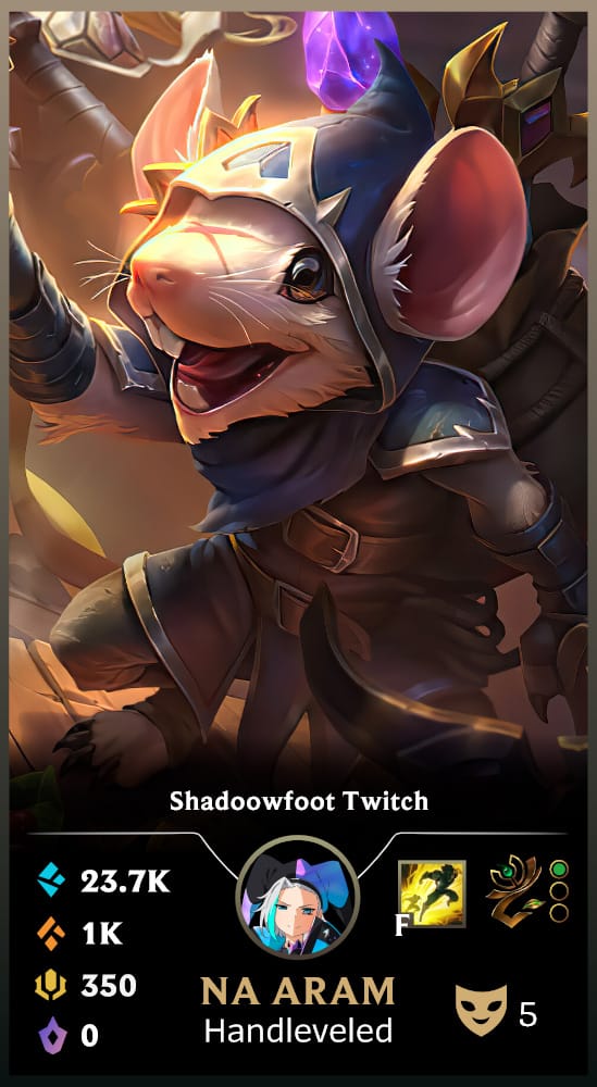 Shadowfoot Twitch | Handleveled LOL Accounts | NA ARAM