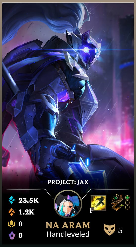 Project Jax | Handleveled LOL Accounts | NA ARAM