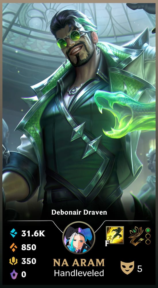 Debonair Draven | Handleveled LOL Accounts | NA ARAM