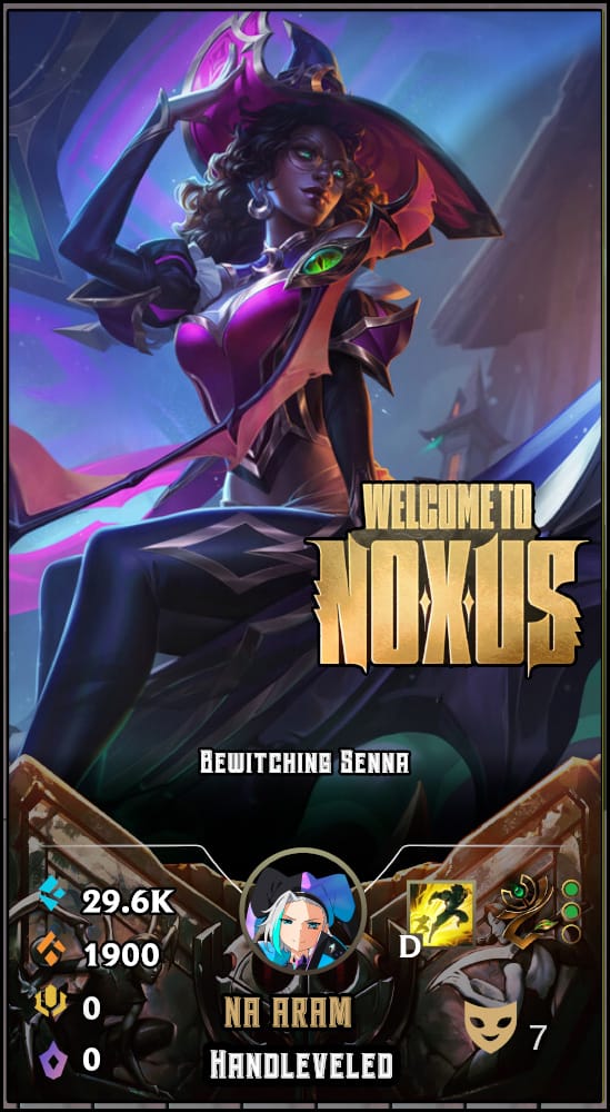 Bewitching Senna | NA ARAM | Handleveled LOL Accounts