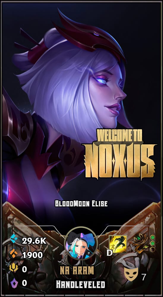 BloodMoon Elise | NA ARAM | Handleveled LOL Accounts