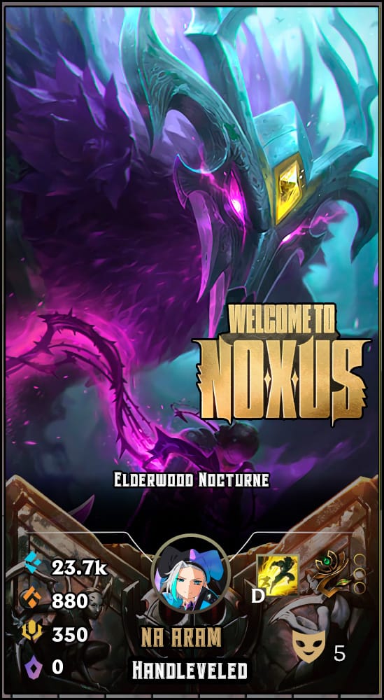 Elderwood Nocturne | NA ARAM | Handleveled LOL Accounts
