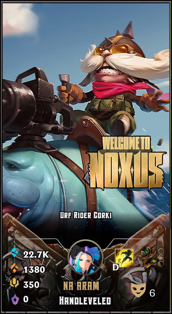 UrfRider Corki | NA ARAM | Handleveled LOL Accounts