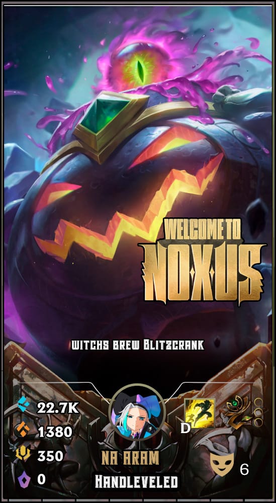 Witchs Brew Blitzcrank | NA ARAM | Handleveled LOL Accounts