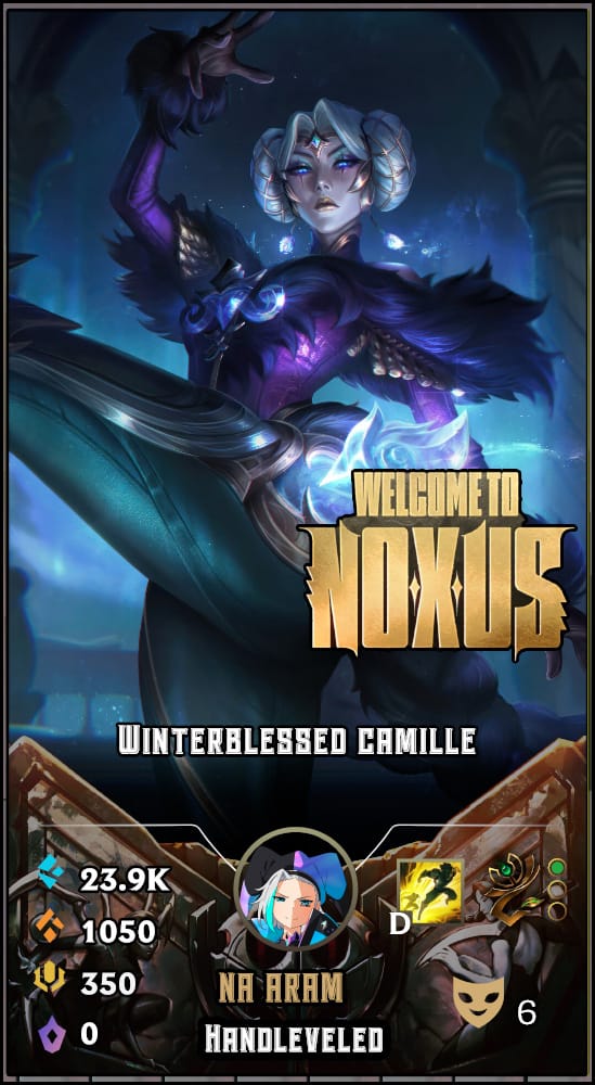 Winterblessed Camille | NA ARAM | Handleveled LOL Accounts