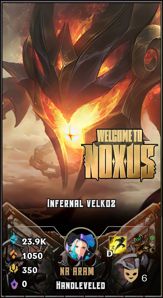 Infernal Velkoz | NA ARAM | Handleveled LOL Accounts