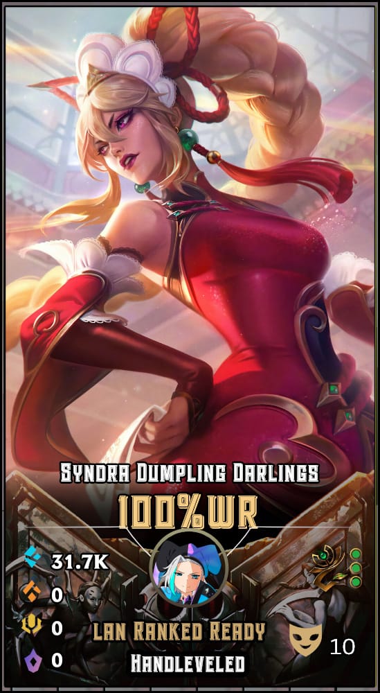 Spirit Blossom Springs Ahri  | LAN | 100% Win Rate | Hand-Leveled & Ranked Ready