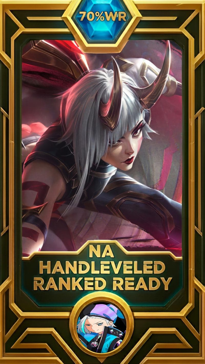 Kaisa Inkshadow LoL smurf account NA 70% win rate — MasterCloneSmurfs