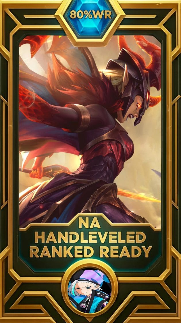 Kayle Dragonslayer LoL smurf account NA 80% win rate — MasterCloneSmurfs